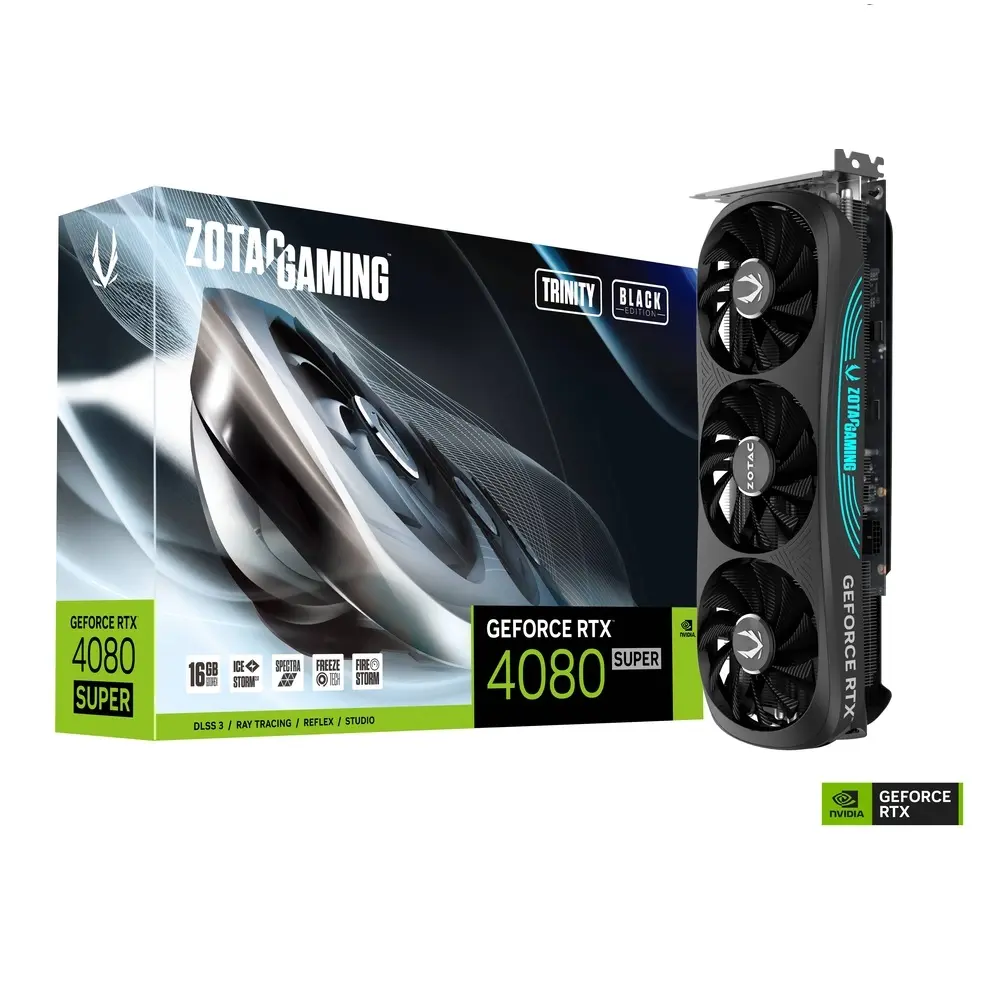 GPU RTX 4080 SUPER 16GB OC ZOTAC GAMING TRINITY BLACK